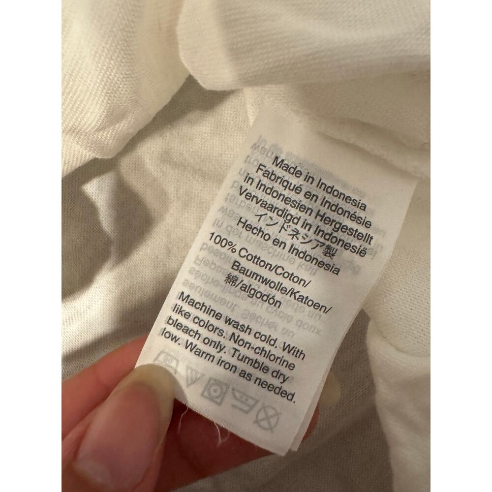 Madewell Women's Oversized Short Sleeve Tie-Front Shirt Size Small - Picture 4 of 9